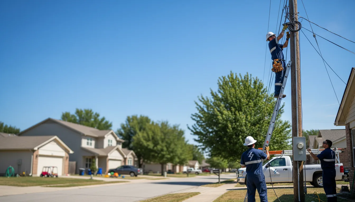 Residential electrician providing installation services in Yoakum, TX